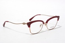 Coach HC5104B 9331 Cat Eye Burgundy Rose Gold Womens Eyeglasses 51mm E134