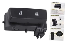 Door Lock Switch Front Left Driver Side, Compatible with Chevrolet Silverado