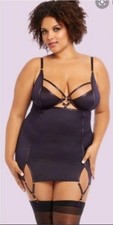 Pure Romance Power Play Plum Colored Lingerie M