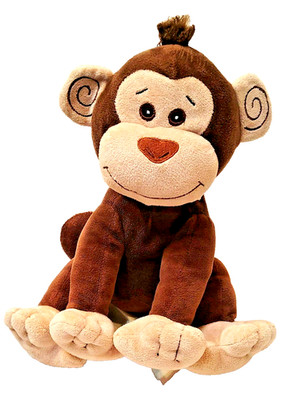 Progressive Plush Mortan Brown Monkey Plush 10  Chimpanzees