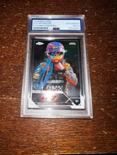 Oscar Piastri Signed 2023 Topps Chrome F1 Card #4 McLaren Star PSA/DNA