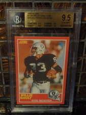 1989 Score BGS 9.5 Willie Gault Wrong Photo Greg Townsend RAIDERS ALL GEM MINTS