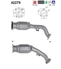 KATALYSATOR FÜR AUDI A5 SPORTBACK (8TA), AUDI A4 B8 AVANT (8K5) - AS 42279
