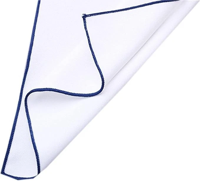 Cuadrado de bolsillo blanco para hombre 100 % algodón - Paquete de 3, Foto 4 de 4