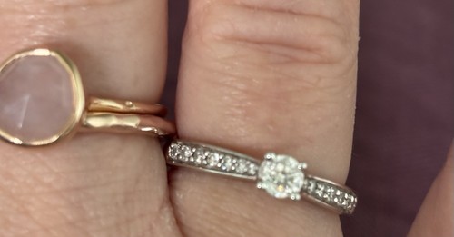 Platinum Diamond Ring 0.33ct - Engagement size N - Picture 7 of 9