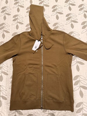 Reigning Champ Olive Zip Hoodie Size M Made in Canada Midweight Terry Cotton