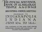 SOUVENIR BOOK of CALIF SHRINER'S CONVENTION  AL MALAIKAH (1919) 40 pgs (Gleason) — photo 3