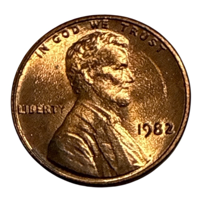 1982 Lincoln Memorial Penny No Mint Mark Collectible Coin!