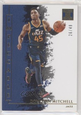 2019-20 Panini Impeccable Gold 26/49 Donovan Mitchell #58 6fs