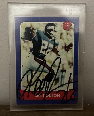 **LEE ROUSON**AUTOGRAPH**Sports World NEW YORK GIANTS**RARE CARD**
