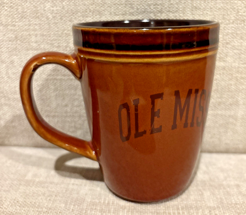 Ole Miss Rebels 12 oz Mug Coffee Cup Brown NWOT - Picture 3 of 8