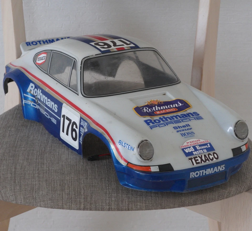 Tamiya RC Porsche 911 Carrera RSR 1/10 No.58571 Custom Painted 953 Paris Dakar - Image 3 of 4