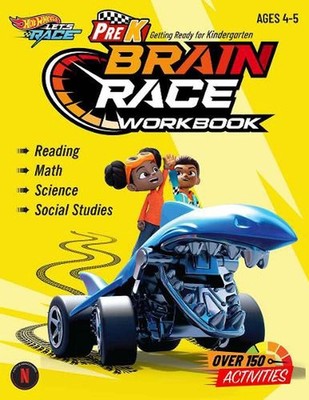 Hot Wheels Brain Race PreK Workbook by Teacher Created Materials Paperback Book