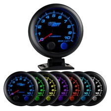 Glowshift On-dash 10000 Rpm Tachometer Gauge Kit 3-34 95mm Black 7 Color Glowshift On-dash 10000 Rpm Tachometer Gauge Kit 3-34 95mm Black 7 Color