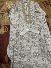 Men's Black Traditional Indian Pakistani Punjabi Long Kurta Shirt