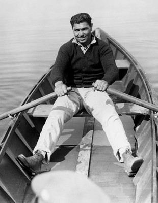 Former Heaveyweight Champion Jack Dempsey Training 1920S Old Boxing Photo