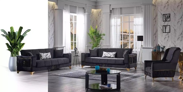 Design Modernes Wohnzimmer Set Sofagarnitur 3+3+1 Wohnzimmer MöBelset-image