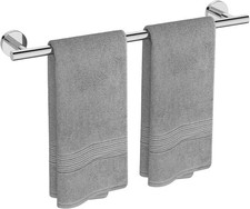 22" Polished Chrome Towel Bar, 304 Stainless Steel, Wall Mount, Modern Decor