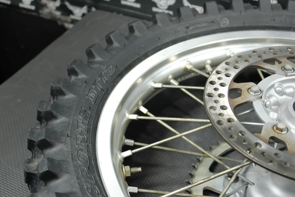 2004 YAMAHA WR250F OEM D.I.D 18"X1.85" REAR BACK WHEEL RIM HUB 5ET-25311-00-00 - Image 3 of 4