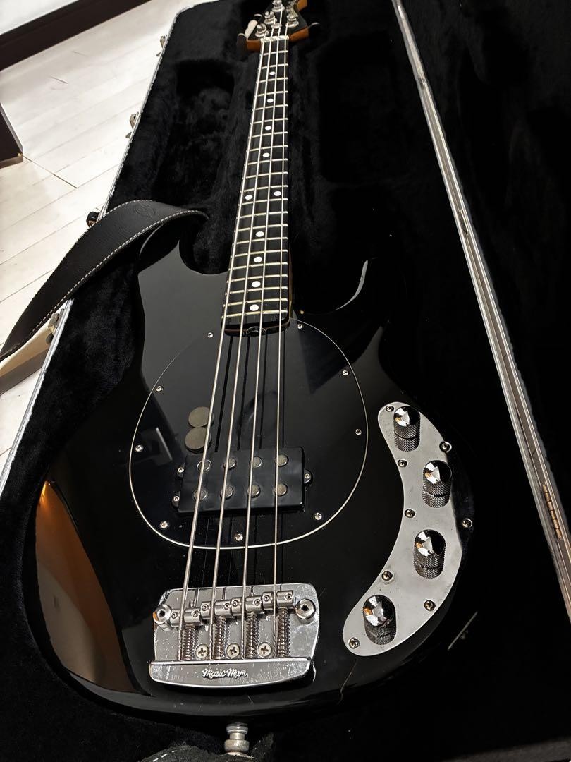 Bass Guitar Music Man Stingray SR-4 BLK Ebony Fingerboard Black