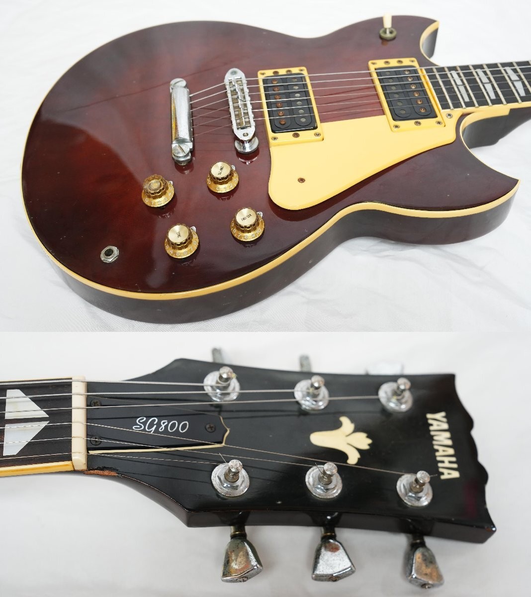 YAMAHA SG800 BROWN 1980s Damaged Vintage Made in Japan Ship