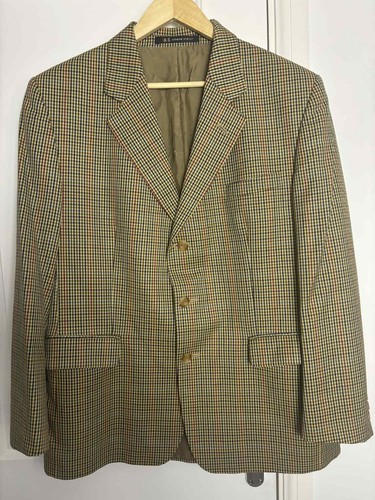 Daks, Vintage Daks 100% Wool tweed Check Blazer/Coat size large,Made in Great Britain