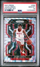 2021 PANINI PRIZM FACTORY SET #306 JALEN GREEN ROOKIE RC PSA 10