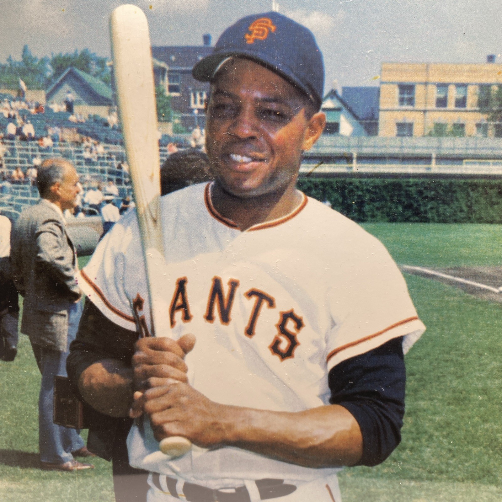 10 X8 Autographed Photo Willie Mays HOF’79 PSA DNA Certified in vinyl holder VTG view 2
