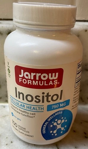 JARROW INOSITOL Cellular Health 750mg Sealed Dented 100 Capsules