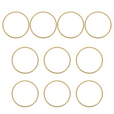 10 Pcs Macrame Rings Metal Craft Floral Hoop Frame Centerpiece Gold