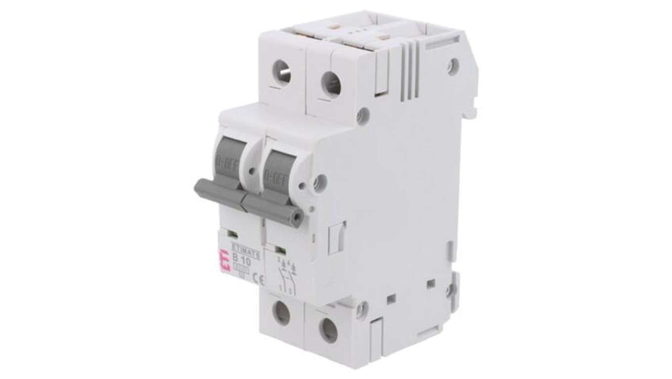 Overcurrent switch, 230/400VAC, power ETIMAT 6 2P B10