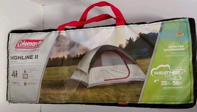 COLEMAN HIGHLINE II DOME TENT 9' x 7' 4 PERSON GRAY 2000020723 NEW