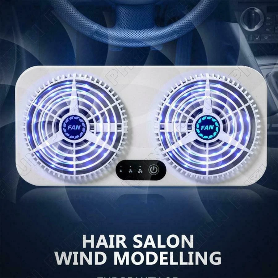 US Car Air Circulation Smoke Exhaust Ventilation Cooling Fan Cooler USB Charging Foto 3 de 4