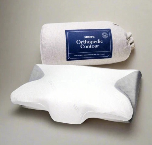 New Sutera Orthopedic Contour Memory Foam Pillow with Washable Cover