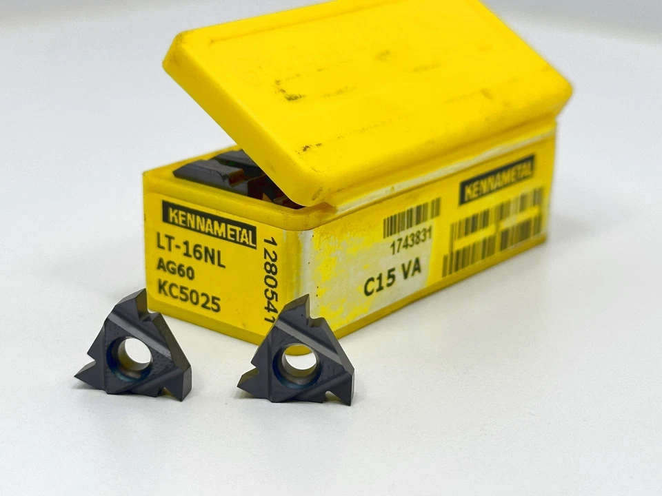 KENNAMETAL LT-16NL AG60 New Carbide Inserts 1743831 Grade KC5025 10pcs - Image 2 of 2