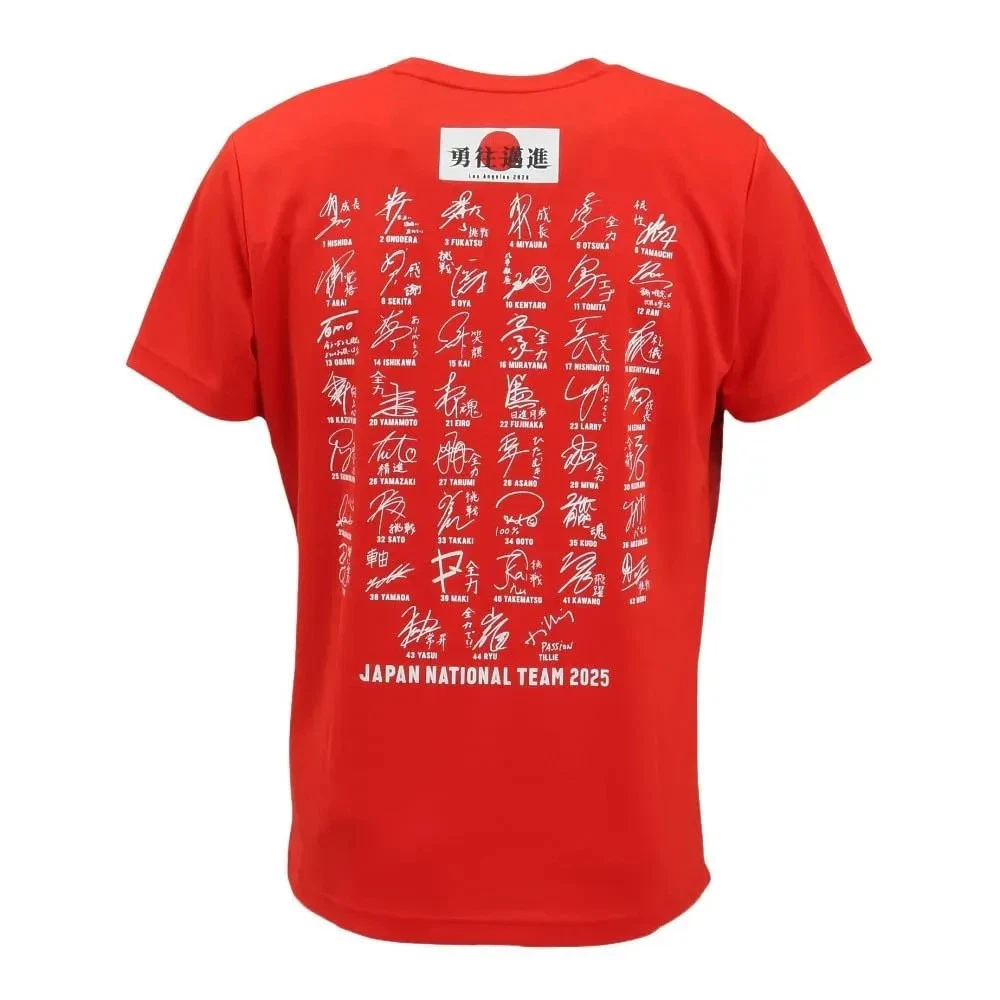Asics Volleyball 2025 Japan Team Support T-Shirt Signed 2053A287