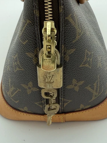 Louis Vuitton Alma Shoulder Bag PM Brown Canvas/Leather - Picture 20 of 23