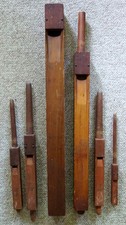 Antique 1907 Patent PIPE ORGAN WHISTLE-Flute Notes-Lot of 6 Wooden