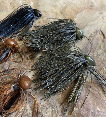 Handmade Bass Fishing Jig Lot. 3/8-1/2 In Sizes. New - Picture 4 of 4