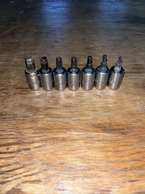 Mac Tools X46DS-X126DS  1/8''-3/8'' 3/8'' Drive 7 Piece Hex/Allen Driver Set USA