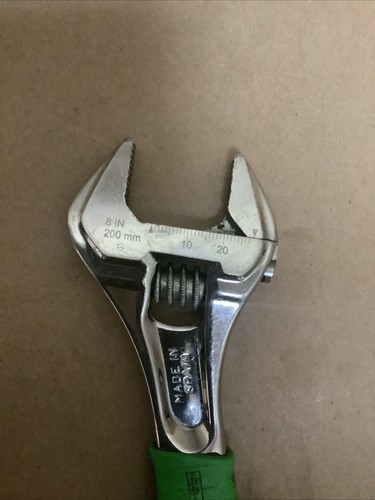 Snap-On Tools FADH8BG 8 Inch Green Adjustable Wrench - Silver/Green - Bild 17 von 22