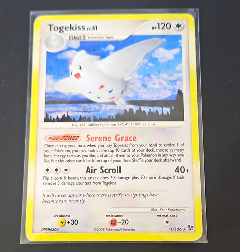 Pokemon TCG Togekiss Great Encounters 11/106 Holo Rare Holo 120 HP EN