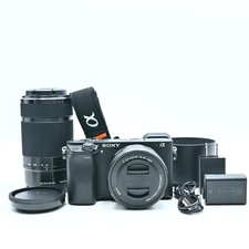 Sony ILCE-6400Y a6400 w/SELP1650 SEL55210 Shutter Count 1900 Top Mint 