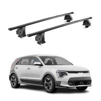 Stahl DachträGer FüR Kia Niro II 2022-2026 TÜV AbschließBar 75 Kg 2Tlg Schwarz