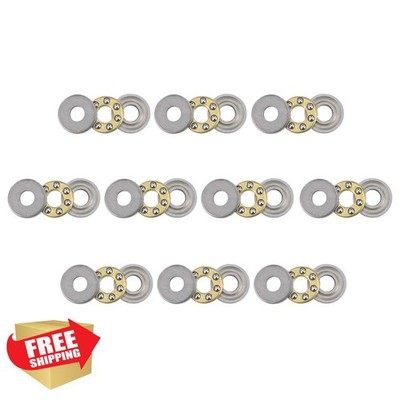 uxcell F3-8M Thrust Ball Bearings, 3x8x3.5mm Chrome Steel, 10 Pcs