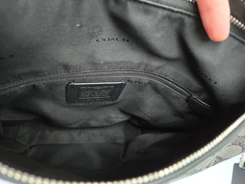 Coach Umhängetasche Dufflette Jacquard schwarz und rauchgrau Crossbody 25697 - Bild 12 von 22