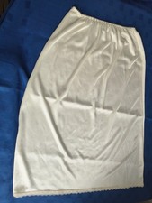 Ladies cream Nylon Long Petticoat Size S/M.