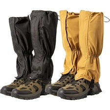 1 Pair Hiking Gaiters Waterproof Leg Gaiters Kids Teen Men Women Boot Gaiters