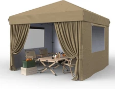 Outdoor 10x10 Pop Up Canopy Tent Heavy Duty Camping Folding Gazebo Portable