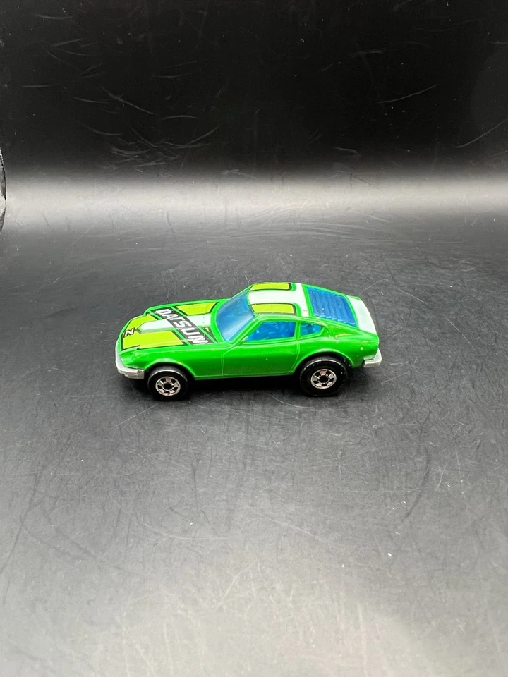 Coche de juguete fundido a presión vintage 1976 Datsun Z Whiz Green Hot Wheels Hong Kong Foto 4 de 4